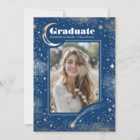 Celestial Moon and Stars Graduate Photo Graduation