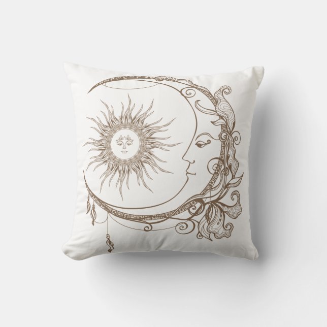 Celestial Moon Design Cushion (Front)