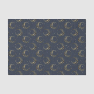 Celestial Moon Gold Starry Night Pattern (1) Tissue Paper