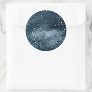Celestial Moon Night Sky Envelope Seal Sticker