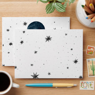 Celestial Moon Night Sky Personalised Envelope