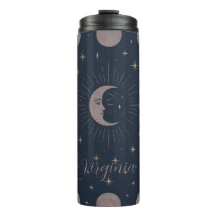Celestial Moon Pattern   Cosmic Custom Women’s  Thermal Tumbler