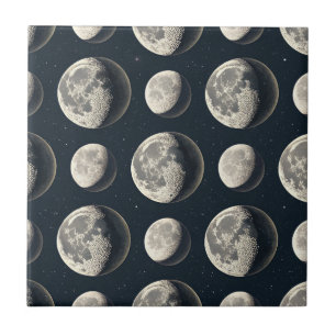 Celestial Moon Phase (2) Ceramic Tile