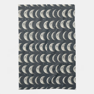 Celestial Moon Phase (2) Tea Towel