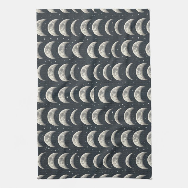 Celestial Moon Phase (2) Tea Towel (Vertical)
