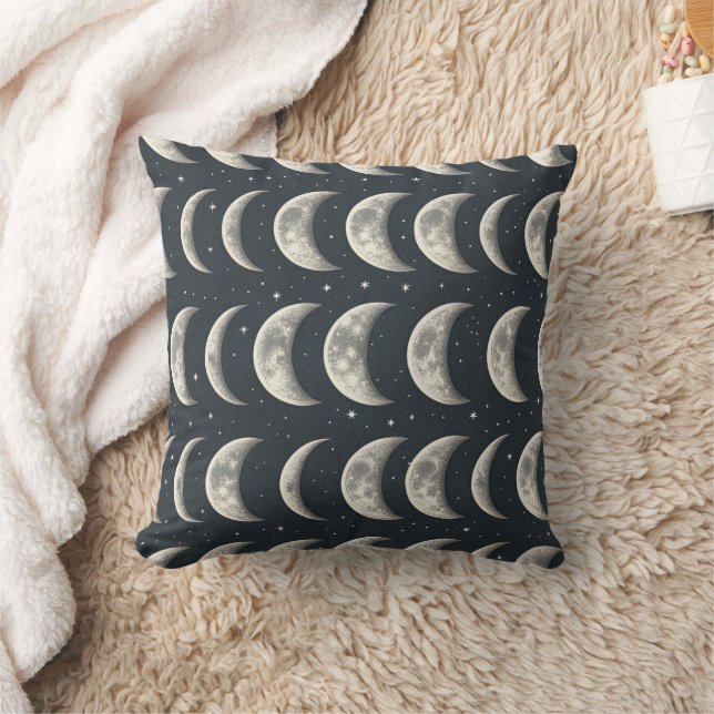 Celestial Moon Phase (3) Cushion (Blanket)