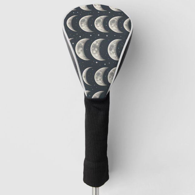 Celestial Moon Phase (3) Golf Head Cover (Front)