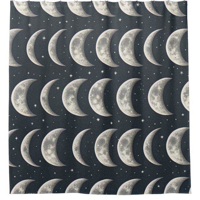 Celestial Moon Phase (3) Shower Curtain (Front)