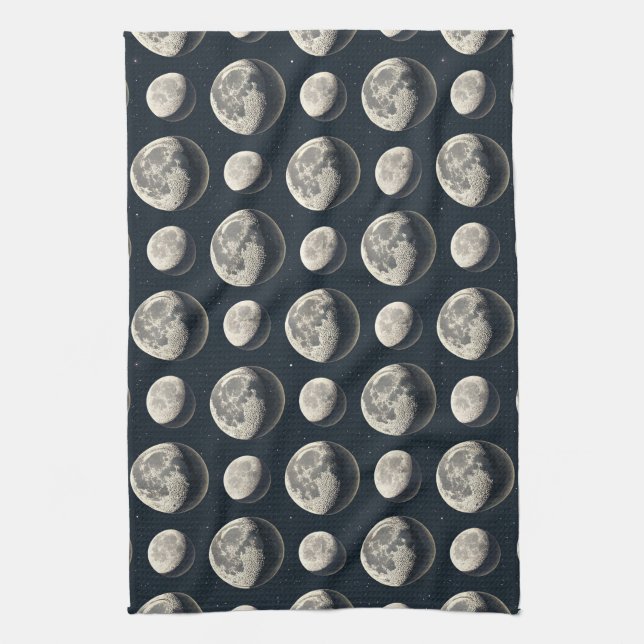 Celestial Moon Phase (3) Tea Towel (Vertical)
