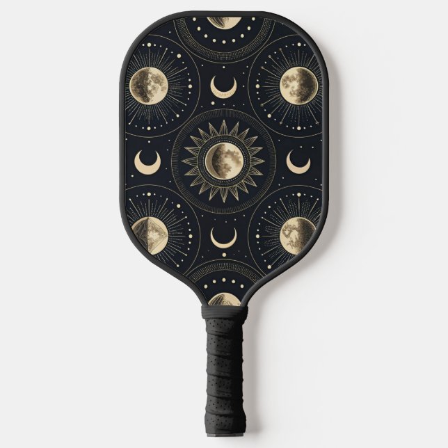 Celestial Moon Phase (4) Pickleball Paddle (Front)