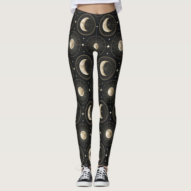 Celestial Moon Phase (5) Leggings (Front)