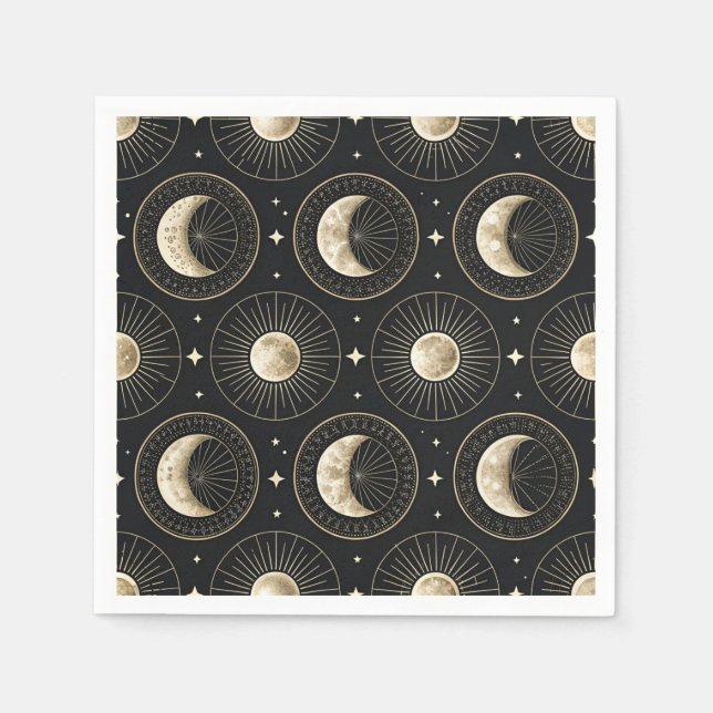 Celestial Moon Phase (5) Napkin (Front)