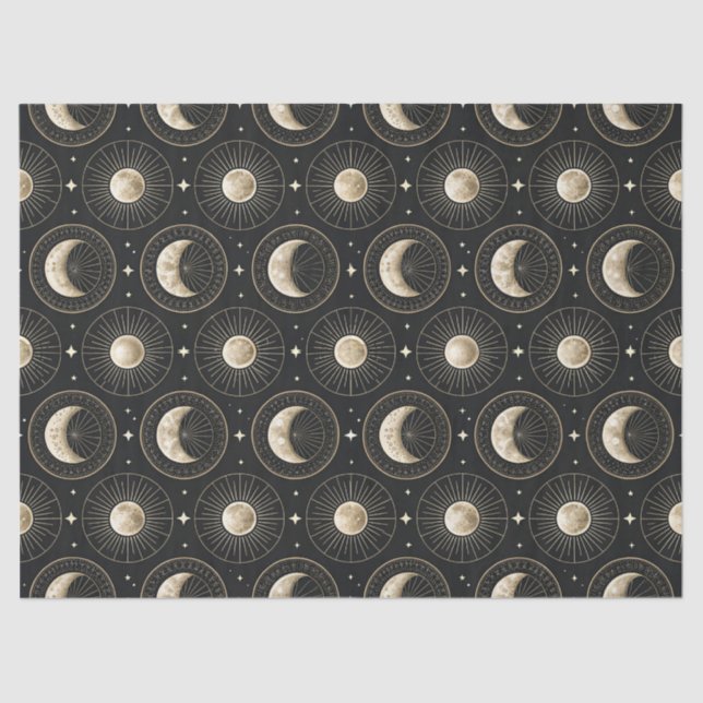 Celestial Moon Phase (5) Tissue Paper (Front)