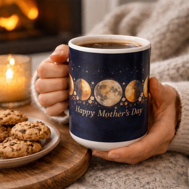 Celestial Moon Phase Mother's Day Mug Large 15oz (Creator Uploaded)