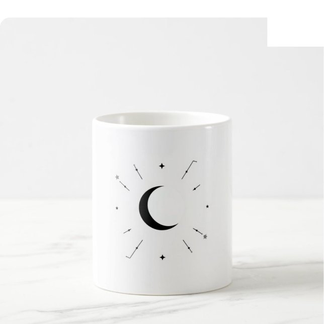 Celestial Moon Phase Mug - Mono & Silver (Creator Uploaded)