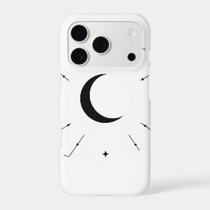 Celestial Moon Phase Phone Case - Mono & Silver