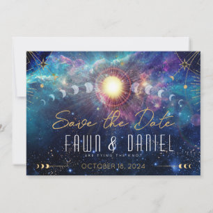 Celestial Moon Phase Save the Date