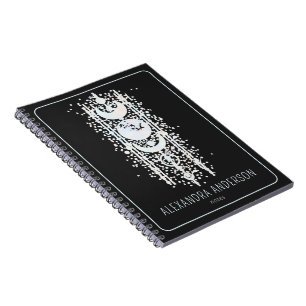 Celestial Moon Phases Mystical Spiritual Esoteric Notebook