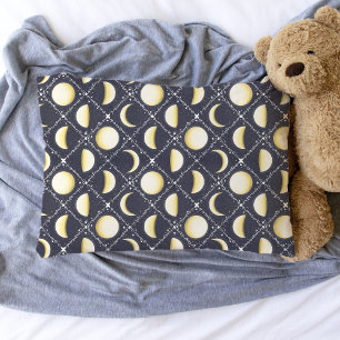 Celestial Moon Phases Pattern Pillowcase