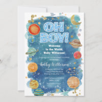 Celestial Moon Planet Space Baby Shower 