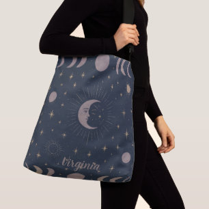 Celestial Moon Ritual Pattern   Cosmic Women’s  Crossbody Bag