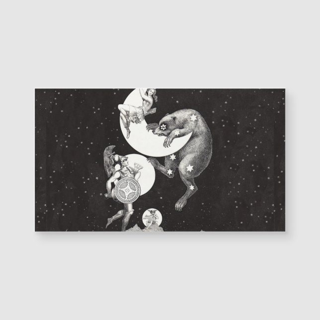 Celestial Moon Sky Universe God Night Illustration (Front)