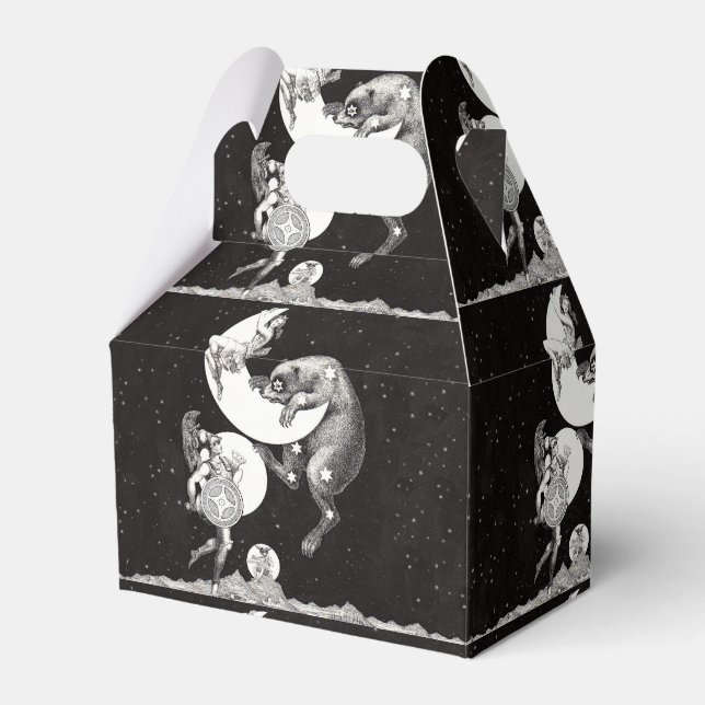 Celestial Moon Sky Universe God Night Illustration Favour Box (Front Side)