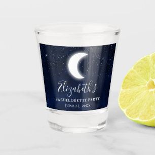 Celestial Moon Stars Bachelorette Party Shot Glass