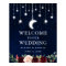 Celestial Moon Stars Lights Floral Wedding Welcome