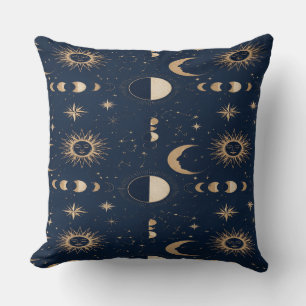 Celestial Moon Stars Pillow