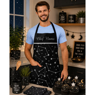 Celestial Moon Theme Apron