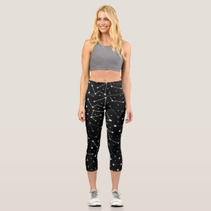 Celestial Moon Theme  Capri Leggings