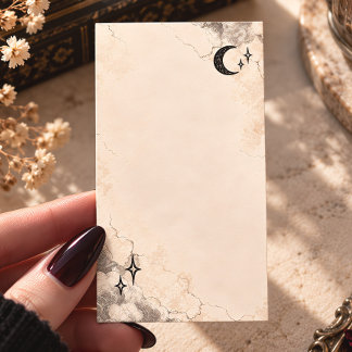 Celestial Moon Vintage Gothic Business Card