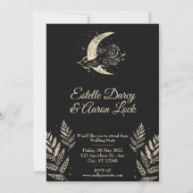 Celestial Moon Wedding Invite