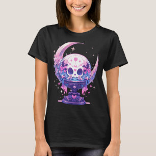 Celestial Moon Witchy Crystal Ball Pastel Goth Wit T-Shirt