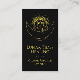 Celestial Moon Woman Business Card