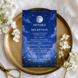 Celestial Moonlit Botanical Enclosure Card