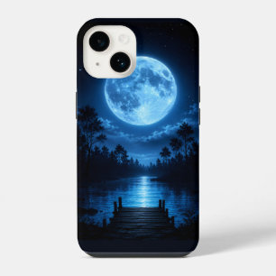 Celestial Moonlit Forest Reflection Aesthetic iPhone 14 Case