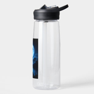 Celestial Moonlit Forest Reflection Aesthetic Water Bottle