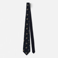Celestial Moons & Stars Gold/Navy
