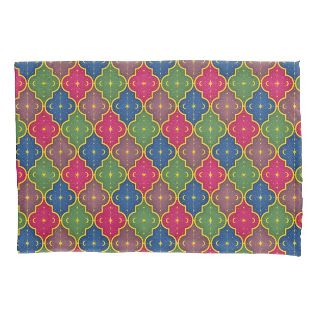 Celestial Moroccan Tile Pillowcase (Front)