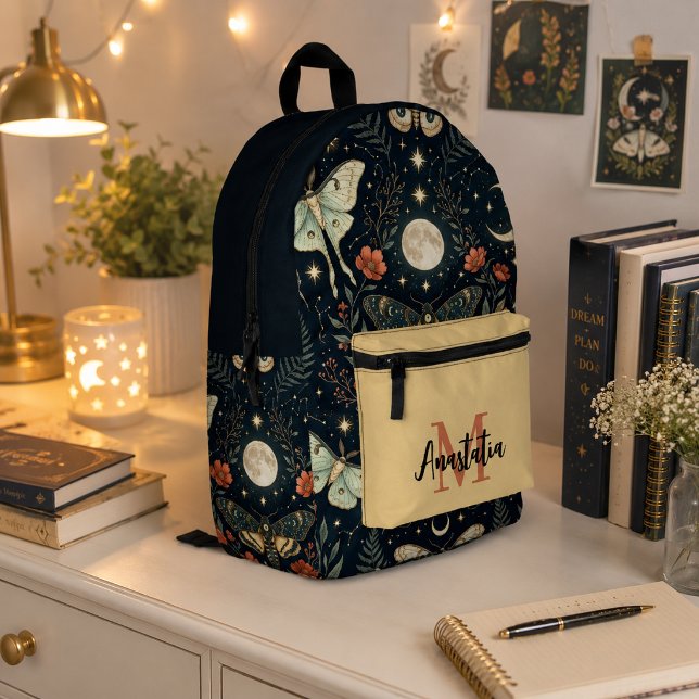 Celestial Moth & Moon Backpack (Creator Uploaded)