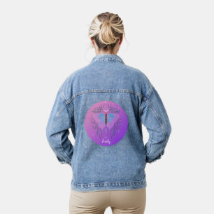 Celestial Moth Personalised Denim Jacket