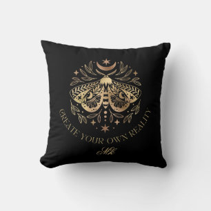 Celestial Moth Personalised Throw Pillow