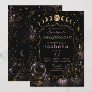 Celestial Mystic Halloween Party Invitation