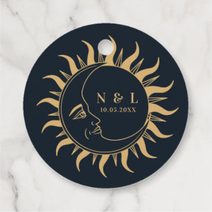 Celestial Mystical Elements Starsigns Favour Tags