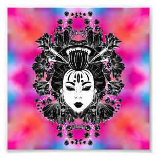 CELESTIAL MYSTICAL JAPANESE GEISHA SPIRIT PHOTO PRINT