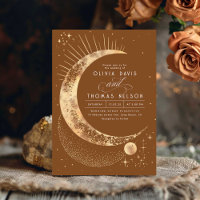 Celestial Mystical Moon Starry Night Boho Wedding