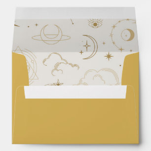 Celestial Mystical Star sign return address  Envelope