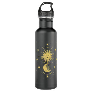Celestial Mystical Sun Moon Gothic Boho Bohemian A 710 Ml Water Bottle